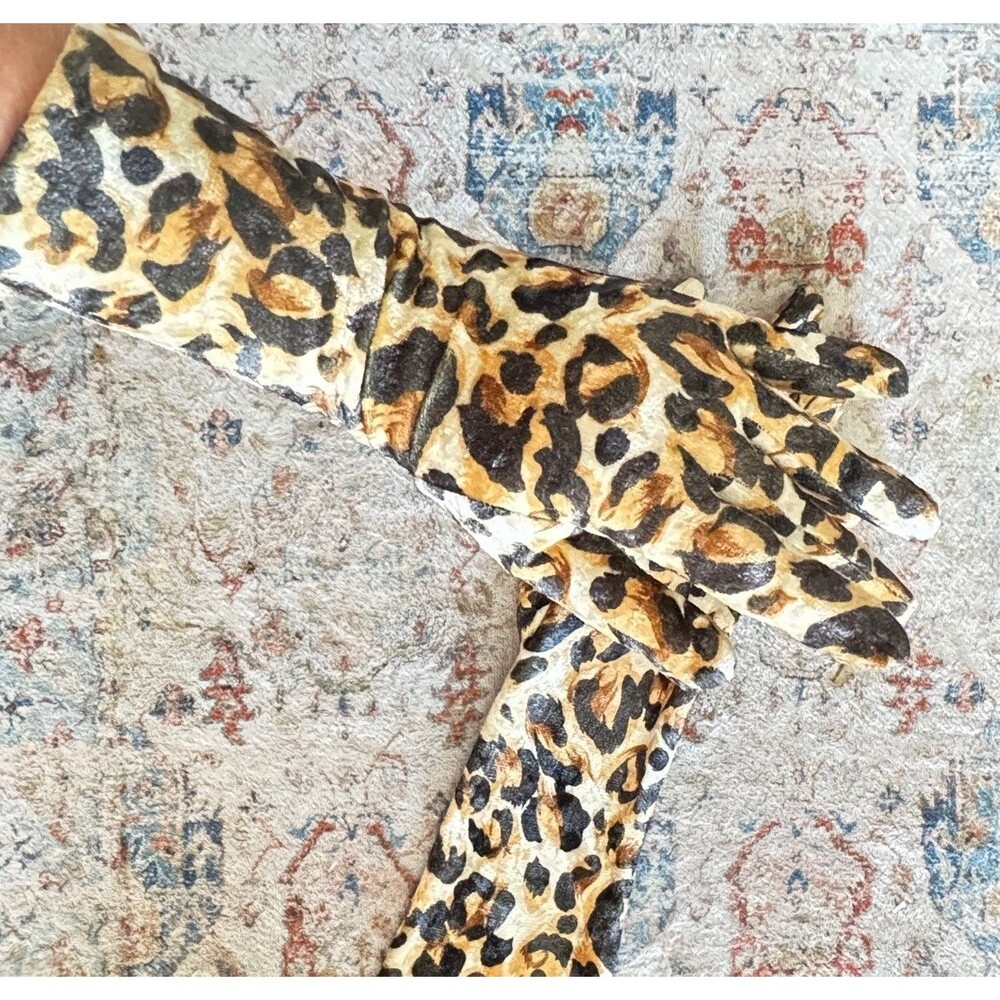 LaCrasia New York Catwoman Leopard Velvet Long Gloves One Size USA Sony Pictures